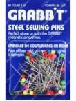 Grabbit Steel Sewing Pins - 80/Box